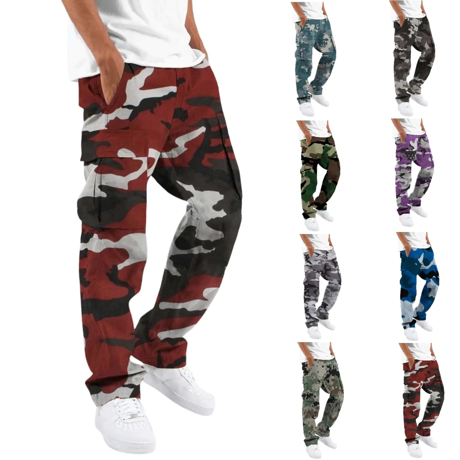 Deals Womens Clothes Cargo Sweatpants for Women Mens Twill Joggers Lightweight Camo Pants Camo Hunting Pants for Men Prime October Deal Days Show Me Orders The My RedM
